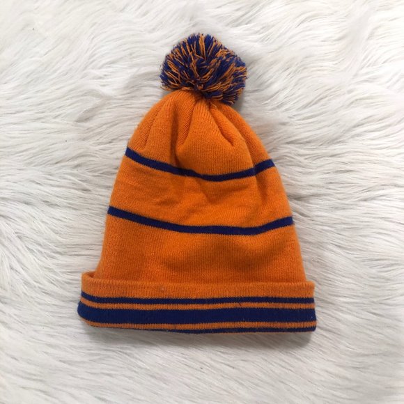 COLORADO Logo Patch Orange Pom Beanie OS - Picture 3 of 4